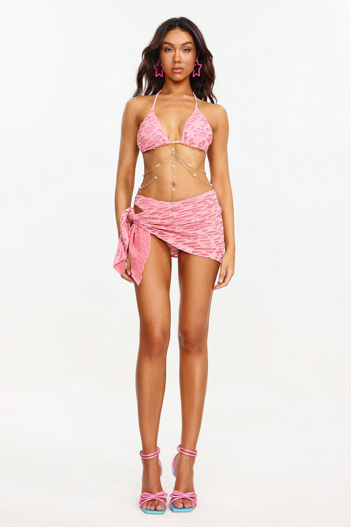 Sarna Chain Bikini Three Piece Set