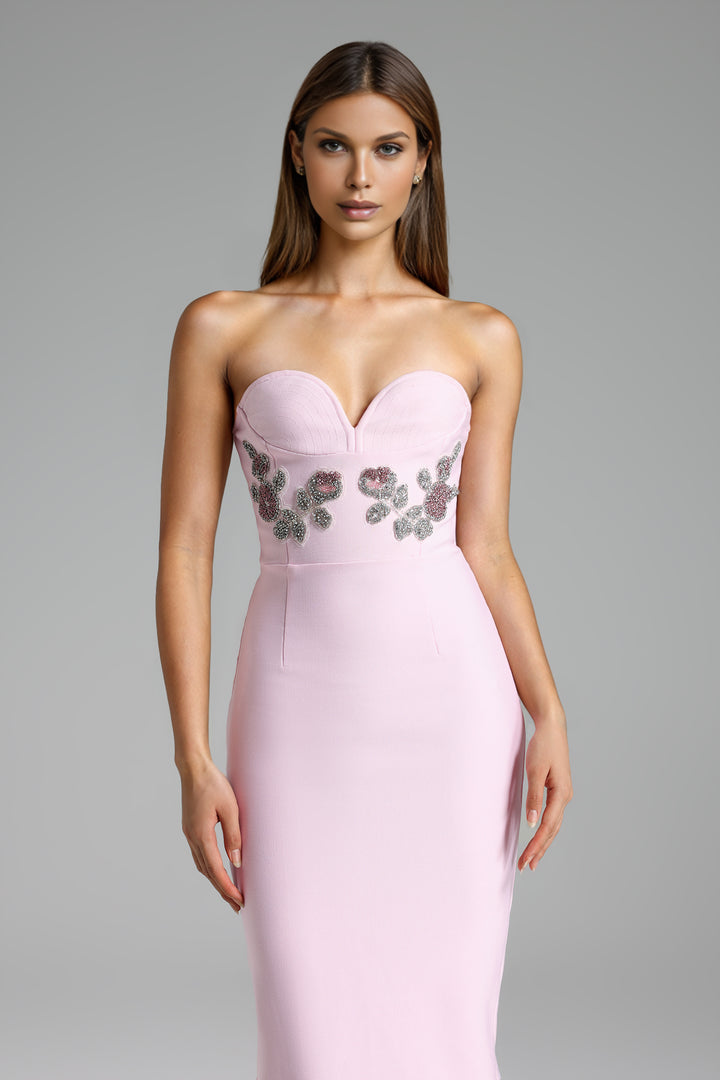 Georgiana Strapless Bandage Maxi Dress