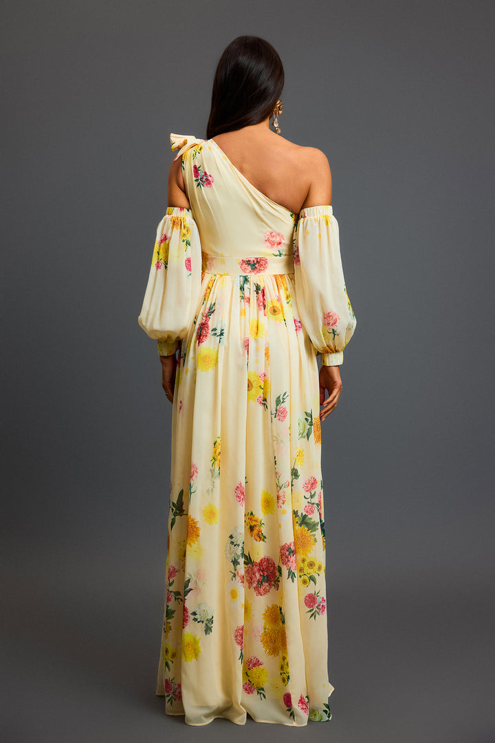 Waza Flowers Printed Maxi Dress