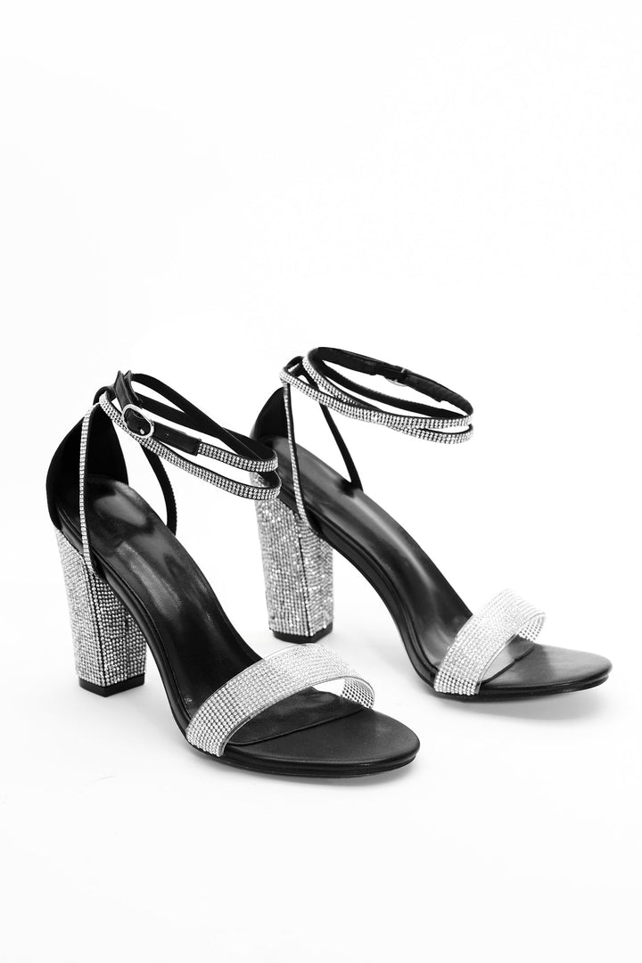 Naima Diamante Strappy Heeled Sandles