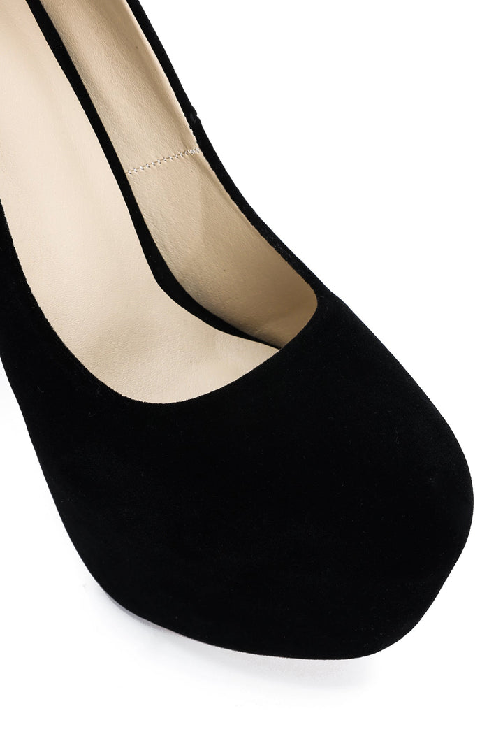 Parry Velvet Platform Stiletto Pumps