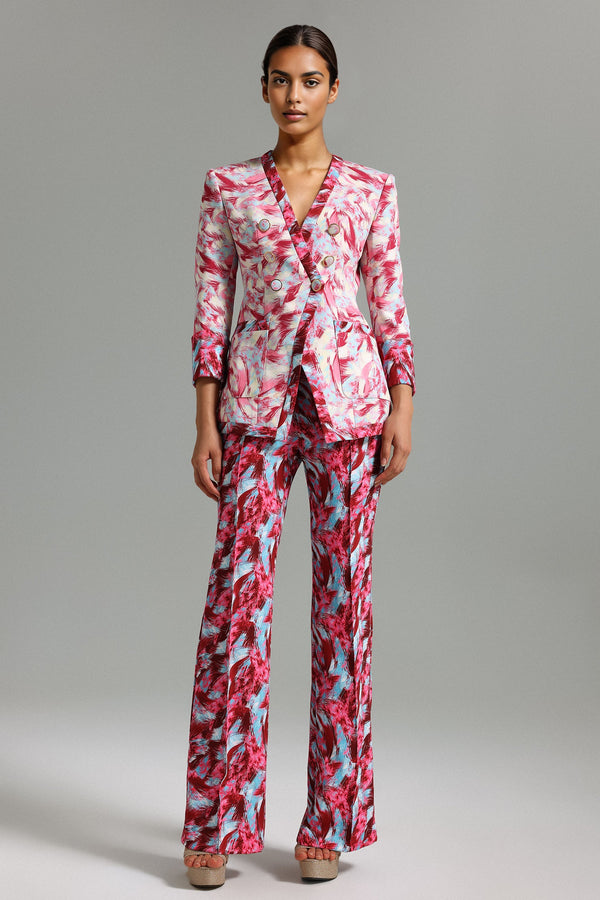 Penpe Deep V Printed Blazer Set