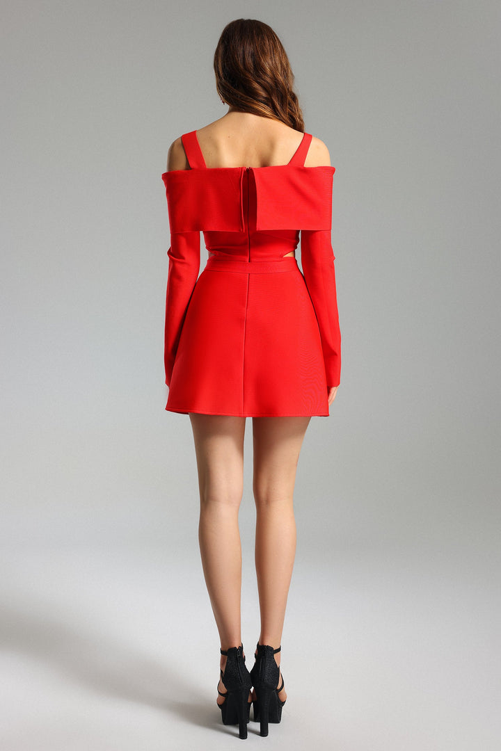 Tannen Cut Out Chain Mini Dress