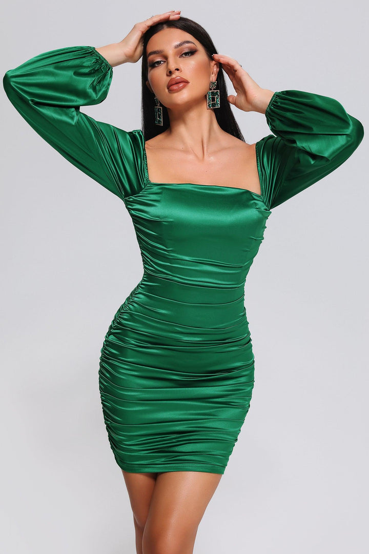 Wedasa Satin Mini Dress - Bellabarnett