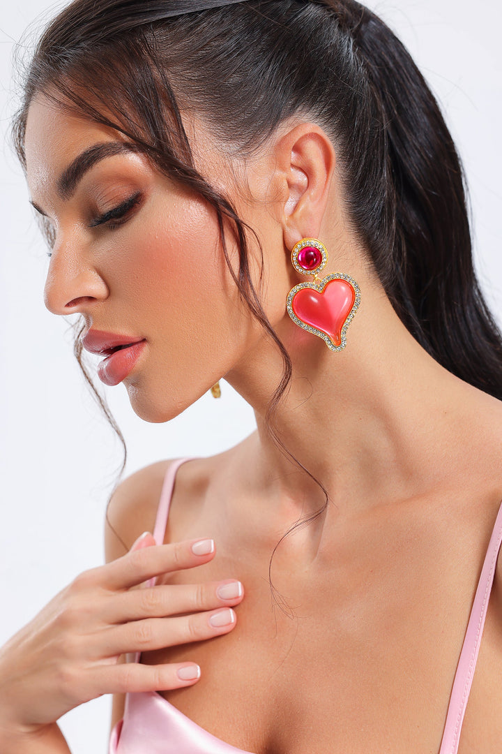 Myrna Heart Shape Earrings