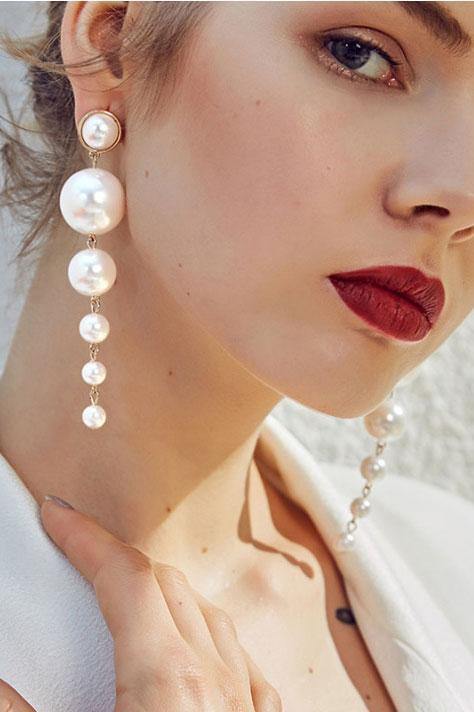 Pearl Drop Earrings - Bellabarnett