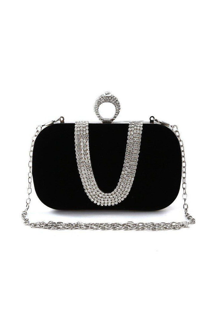 Vex Diamond Clutch - Black - Bellabarnett