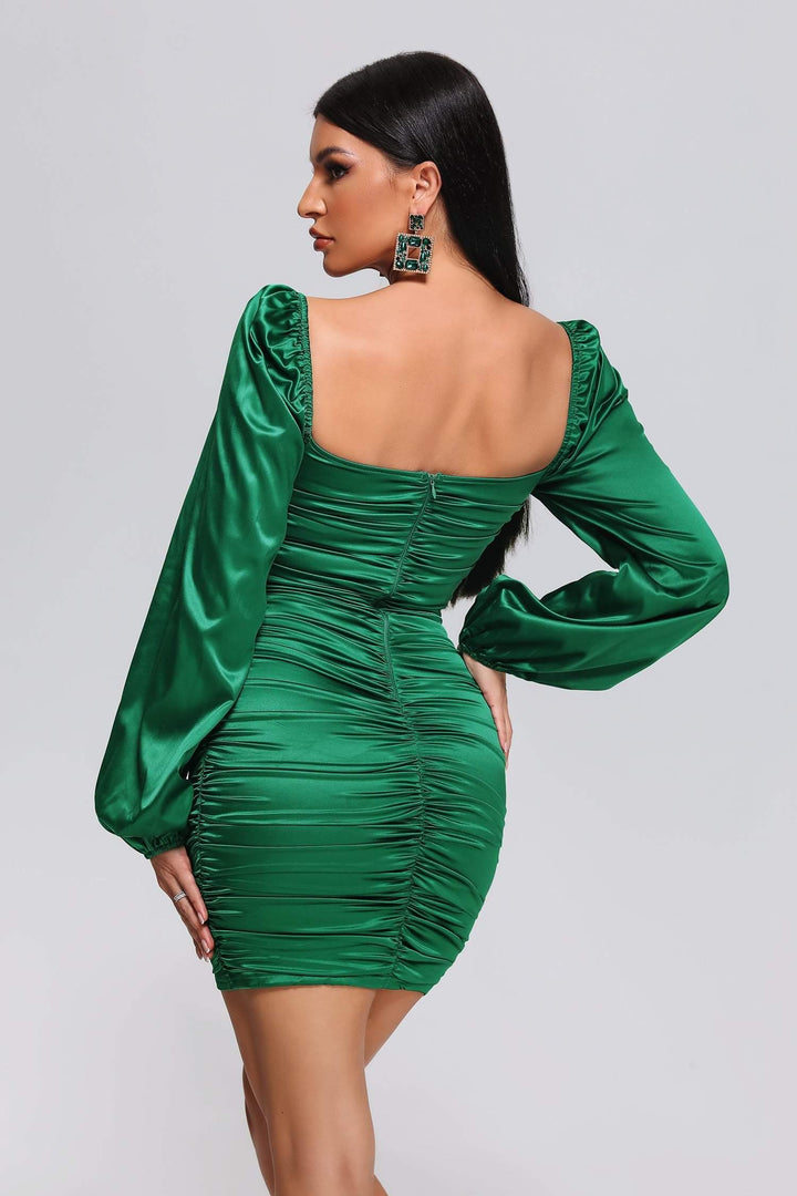 Wedasa Satin Mini Dress - Bellabarnett